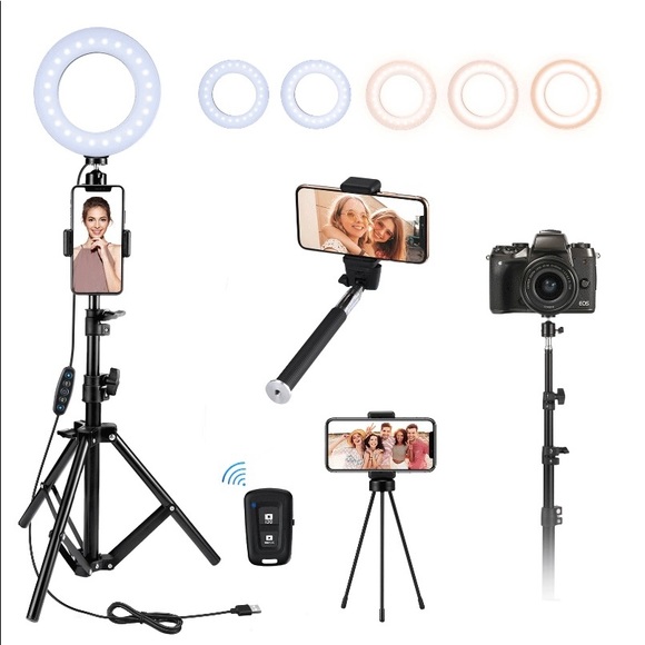 Victsing Other - Victsing LED Ring Light with Tripods and selfie stick. NWT